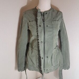 Banana Republic Jacket Womens XSmall Olive Green Utility Field Military Pockets
